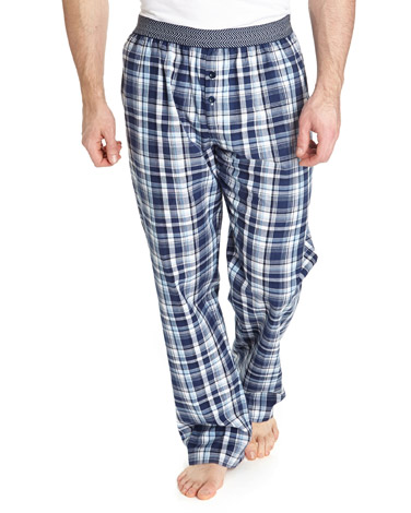 Blue Check Pyjama Pants